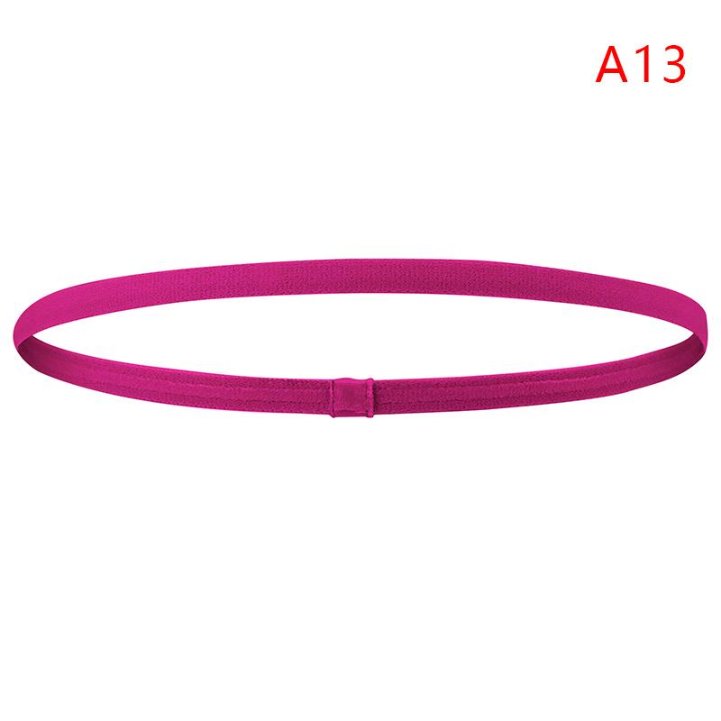 Простая унисекс однотонная спортивная повязка для волос с нескользящей полоской, эластичная повязка на голову