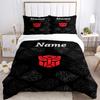 Custom Name Transformative Force Bedding 3 Piece Set HD Print Duvet Cover Pillowcases for Teens Adult Bedroom Decoration