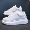 New Leather Women's White Casual Woman Vulcanize Sneakers Comfortable Sport Walking Running Platform Flats Shoes D241