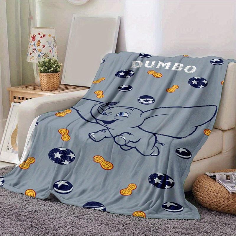 1pc Dumbo Printing Blanket - Soft, All-Season Throw for Office Blanket, Car, Travel