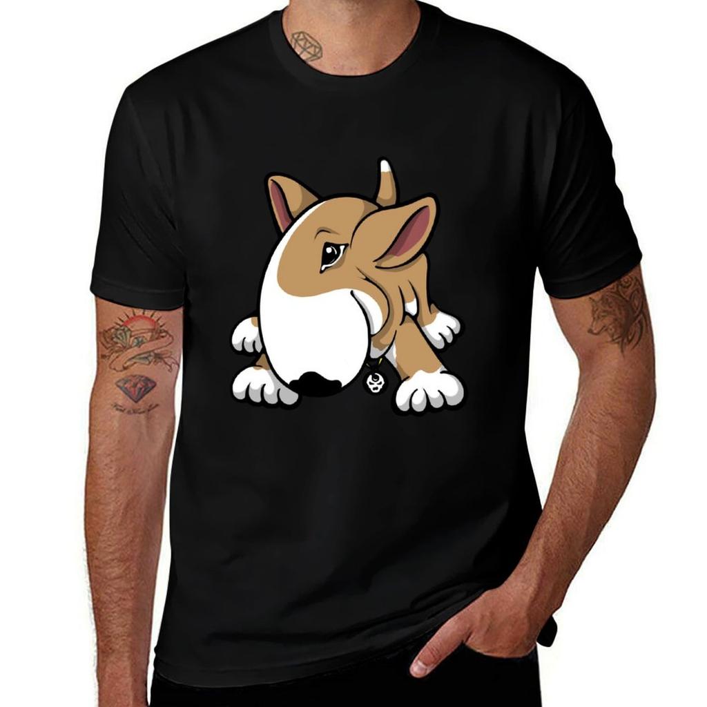 Lets Play English Bull Terrier Tshirt Sporty Breathable Short Sleeve Tshirt