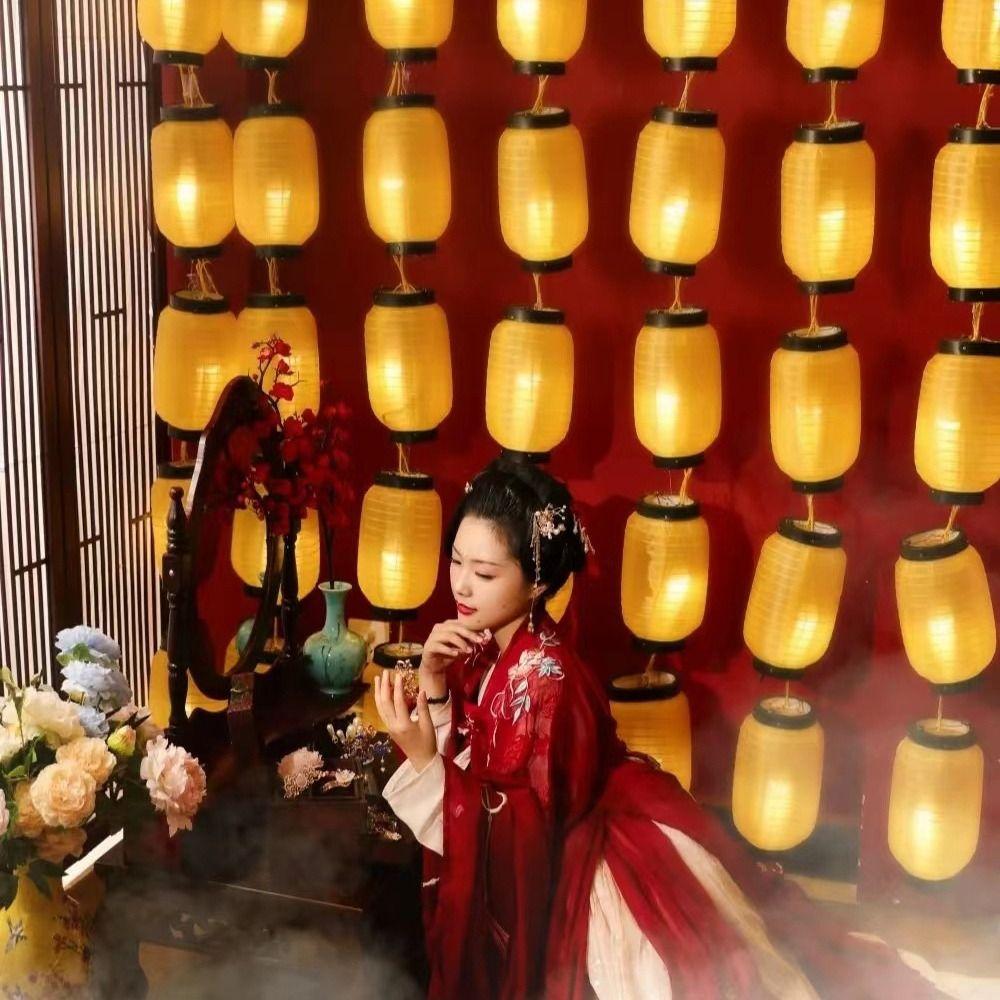 Waterproof Hanging Lantern Foldable Festival Lantern Winter Melon Lantern  Wedding