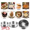 5 шт. Формы для вырезания теста для пельменей из нержавеющей стали, градуированные размеры, форма для выпечки, DIY выпечка