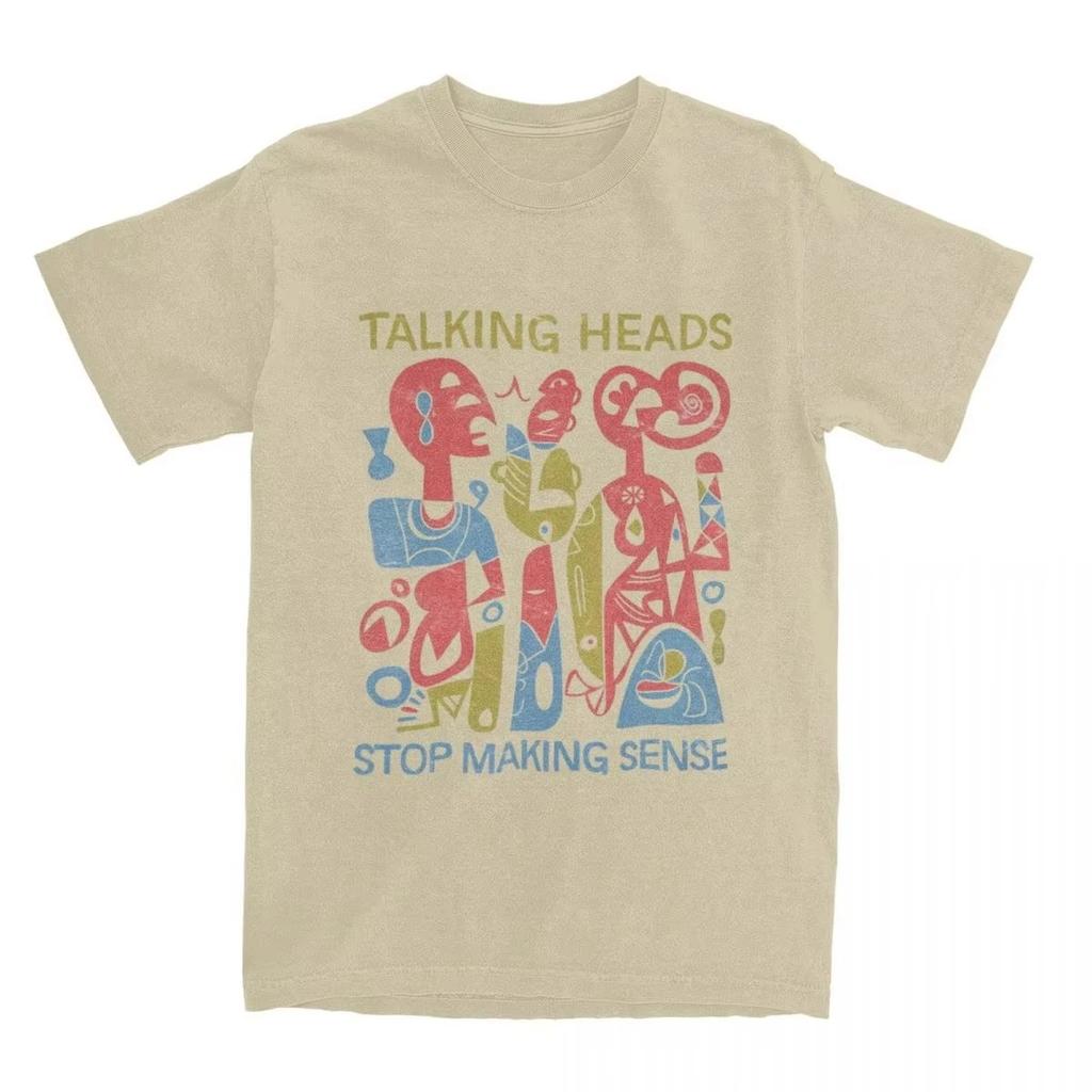 Talking Heads Stop Making Sense Stuff T-Shirt Rock Band Casual Cotton Summer Cotton Men's Women Top Tee Short Sleeve Streetwear