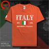 Letter Italy Est 1946 Italia Flag Tshirt Hip Hop Funny Repubblica Italiana Printed Cotton Breathable Tees Tops Fashion T Shirt