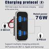 4 порта 12 В RV USB-розетка 76 Вт двойная PD3.0 Type-C быстрая зарядка и QC3.0 панельный настенный зарядный адаптер для морского автобуса квадроцикла грузовика
