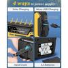 J-369 Emergency Solar Radio - 3000mAh Power Bank, AM/FM, Hand Crank, Flashlight, Reading Lamp, SOS Alarm for Survival & Outdoor