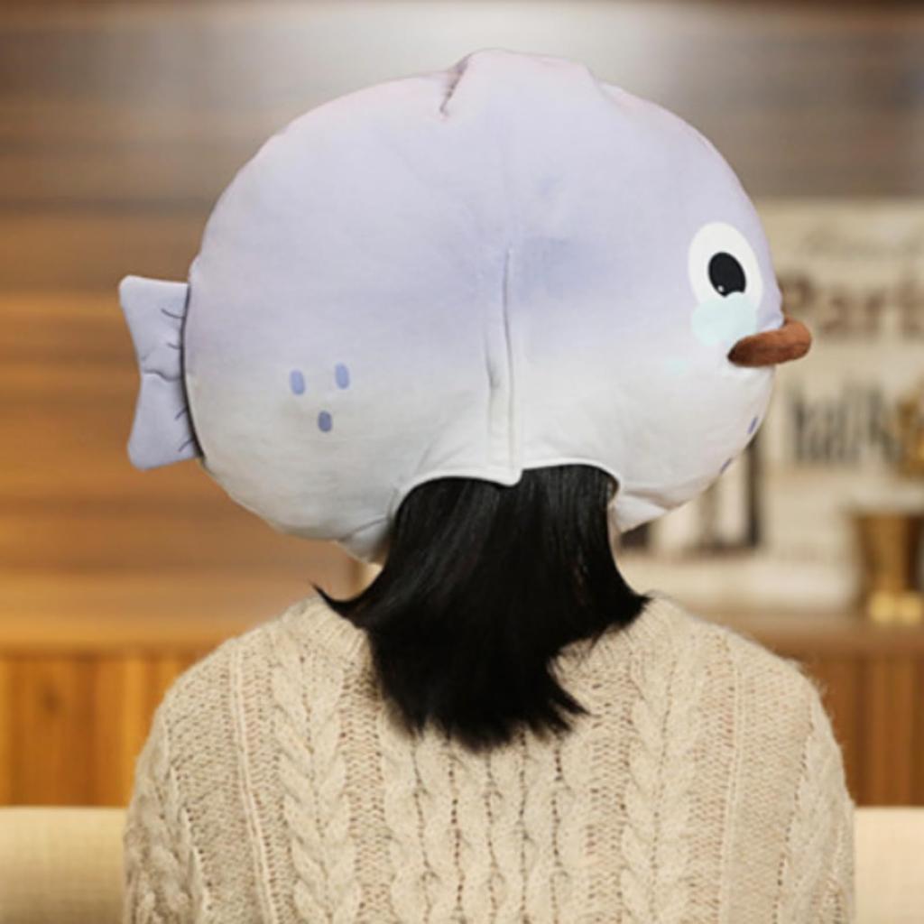 [Uccellino] Fish Headgear, Cosplay, Halloween, School Play, Fish Costume (Pufferfish)