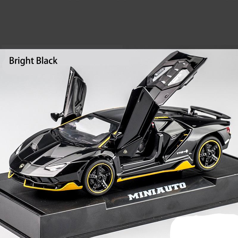 1:32 Lamborghini LP770, модель автомобиля, игрушка, со звуком и светом, откатной автомобиль, игрушки из цинкового сплава для детей, подарок для мальчиков и девочек