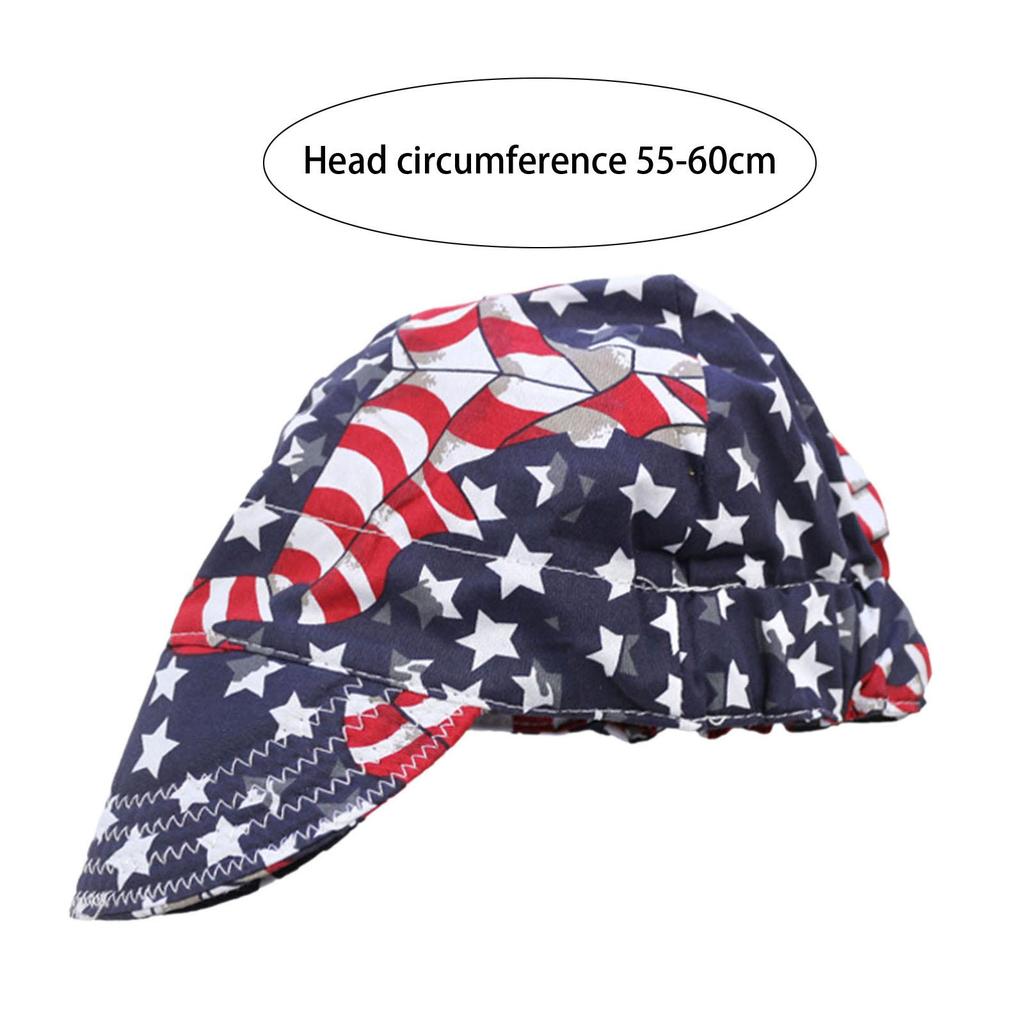 Welding Cap Adjustable Headgear Sweat Absorbent Flame Retardant Welding Hat for Running Hiking Boating Cycling Equestrian Sports