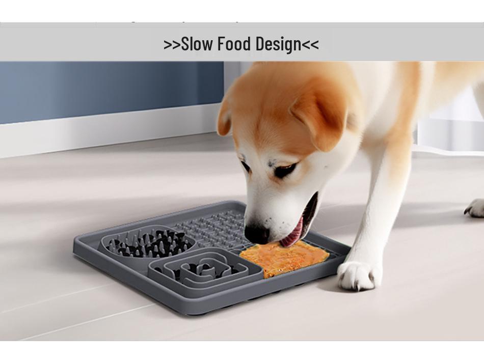 Силиконовый коврик для вылизывания для питомцев, миска для медленного кормления для собак с присоской