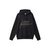 Embroidered Logo Hoodie With Drawstring Men Tops Black DX0542-010