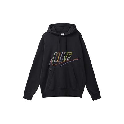 Nike Толстовка с вышитым логотипом и шнурком, мужские топы, черный DX0542-010