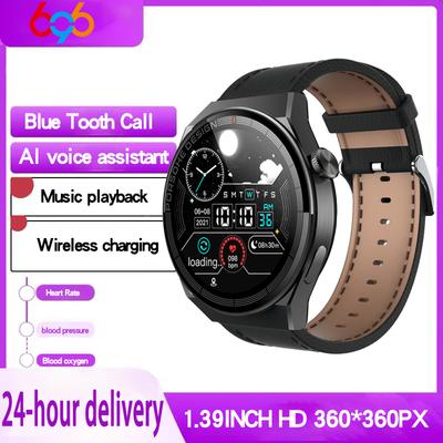 Умные часы для мужчин 1,39-дюймовый экран HD Bluetooth-вызовы Умные часы Беспроводная зарядка Голосовой помощник AI Музыка Частота сердечных сокращений Женщины Напоминание
