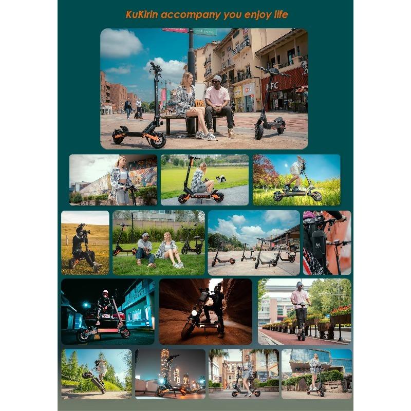 KuKirin G2 Pro Electric Scooter, 600W 48V 15.6Ah, 45km/h Top Speed, 58km Range, 9" Tubeless Tires, Dual Disc Brakes, Seat