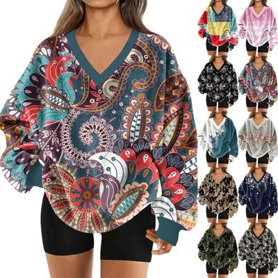 Женский свитшот с V-образным вырезом, плюшевый, однотонный, повседневный, модный, с длинным рукавом, с карманами, пуловер