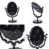 Девушка Настольный Поворотный Готический Роза Подставка Для Макияжа Зеркало Черная Бабочка