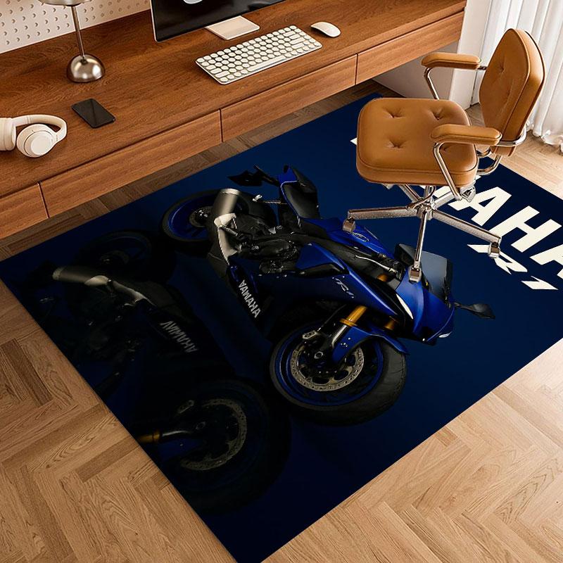 Yamaha Sport Motorcycle Carpet Living Room And Bedroom Mats Floor Mats Art Christmas Gifts Protective Pad