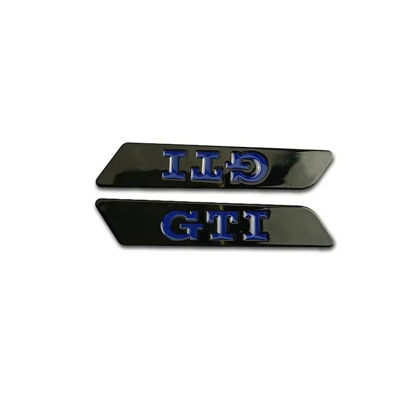RUNTB1 Metal GTI Logo Side Fender Emblem Bumper Strip for VW Volkswagen Golf MK5 3 4 5 6 7 Polo Passat Jetta Tiguan Beetle Touran Bora