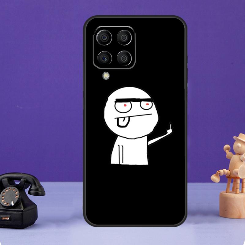 Чехол Funny Man со средним пальцем для Samsung Galaxy M13 M33 M53 M20 M30s M31s M12 M32 M52 M11 M51 M14 M34 M54 M55