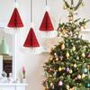 Honeycomb Ball Christmas Hat Christmas Tree Decoration Lantern Paper Flower Pendant