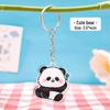 Cute DIY Cartoon Panda Acrylic Keychain Pendant Gift for Students