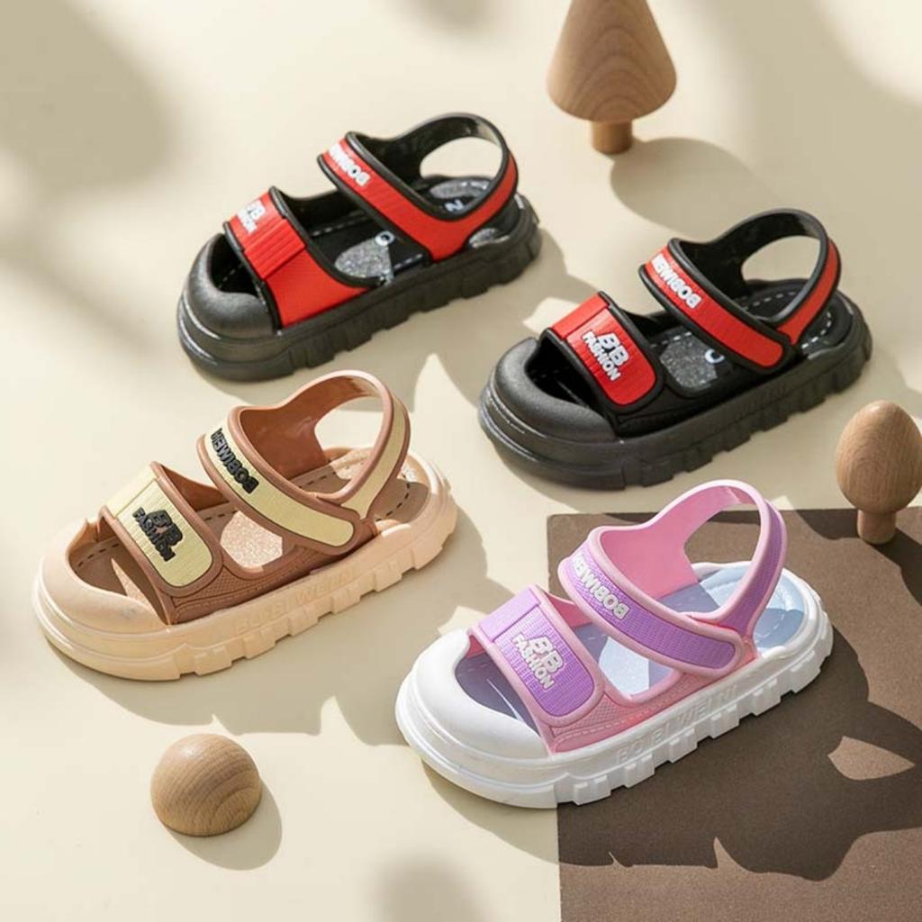 New Children's Sandals, Summer Home Anti Slip Soft Bottom Cartoon Baby Sandals for Girls and Boys In The Bathroom, Cool Mop