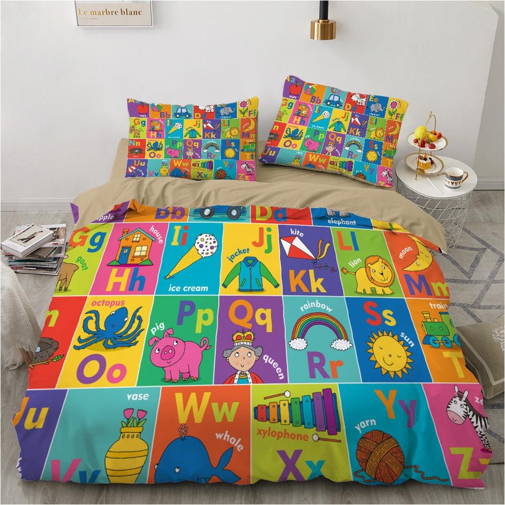 3D Animal Bedding Set Boys' Teenagers Down Duvet Cover Pillowcase Single Double Full Size Cover Kid Gift Luxury Home Textile