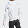 adidas Толстовка с капюшоном и принтом логотипа, с длинным рукавом, мужская, белая, IC3746