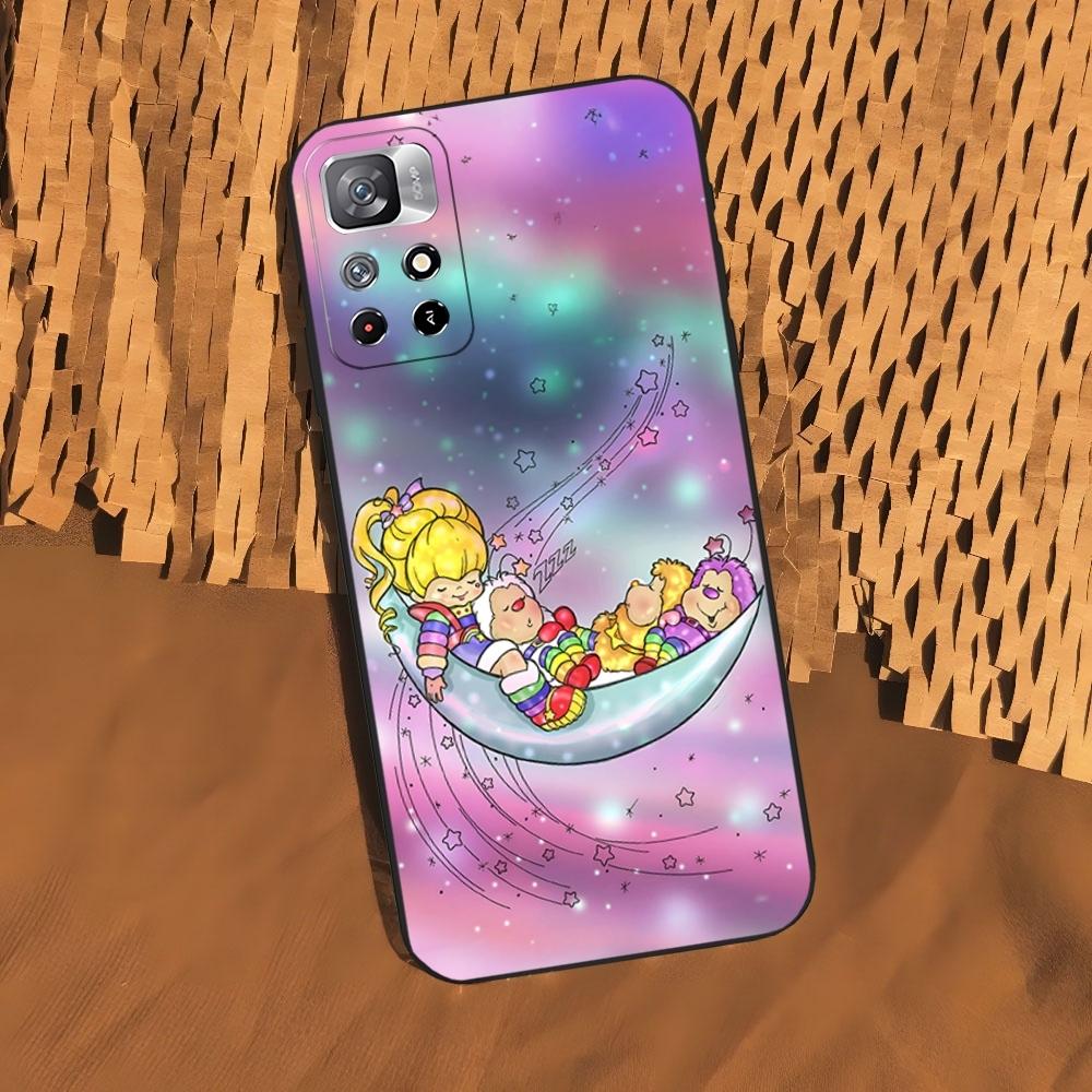 Cartoon R-Rainbow Brite Phone Case for Xiaomi 15 14 13 12 Mi 11 ultra Pro Lite Black Soft Silicone Cover