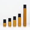 1 мл, 2 мл, 3 мл, 5 мл, 10 мл, янтарный тонкий стеклянный рулон на бутылке, пустая многоразовая бутылка, образец тестового эфирного масла, флаконы для духов с роликом