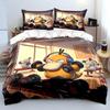 Cartoon Psyduck Bedding Sets Exquisite Bed Supplies Set Duvet Cover Bed Comforter Set Bedroom Decoration Birthday Gift