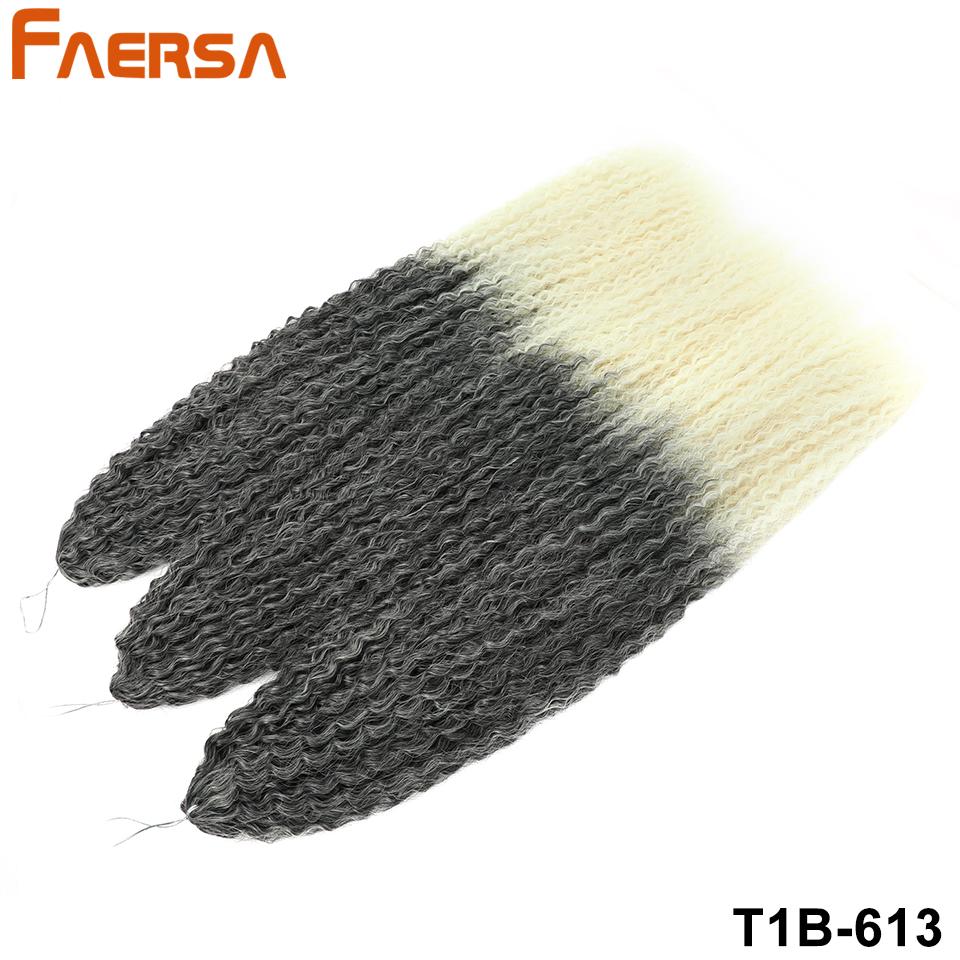 Вязание крючком для волос Бразильские косы Синтетические кудри Мягкие наращивания плетения 20 28 дюймов Афро-вязание крючком Волосы Длинные волны воды Цвет омбре Волосы