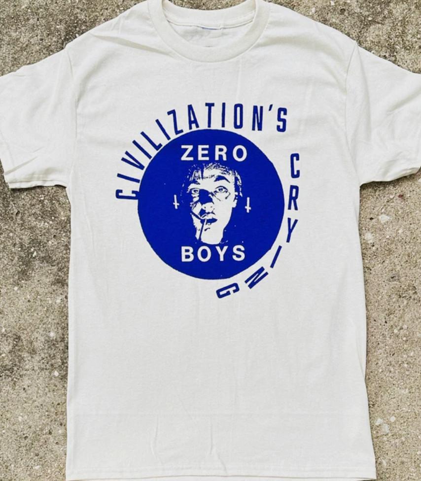 Футболка Zero Boys Классическая Белая Унисекс Все Размеры S-5XL