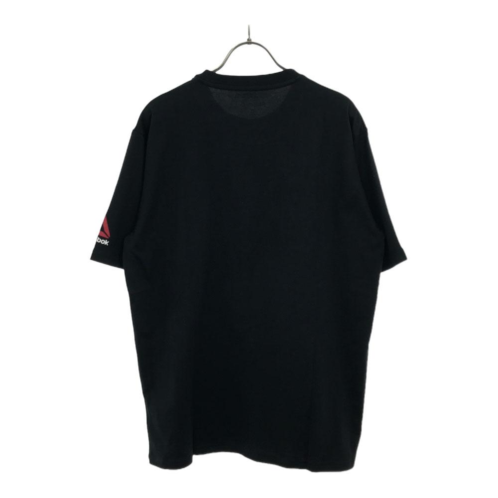 Неиспользованная мужская футболка Reebok Print с коротким рукавом Серия O Black С биркой Б/у