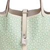 HERMES Picotin Lock Swift Calfskin Basket Bag, Bucket Bag, Handbag 18 Women's Gray White/Green H083546CKAD