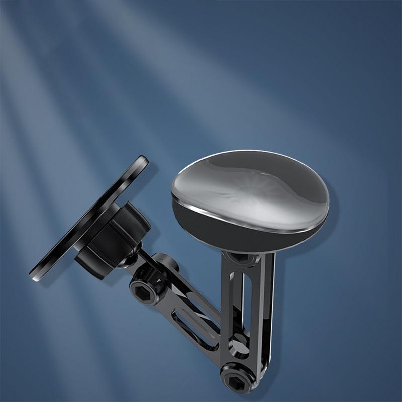 Автомобильный магнитный держатель для телефона, сверхмагнитный автомобильный держатель для телефона из алюминиевого сплава, длинный держатель для телефона, вращающийся на 360 градусов, складной магнитный держатель