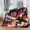 29 Style New Attack on Titan Eren Anime Cartoon Soft Flannel Blankets,Throw Blanket Comfortable for Beds Sofa Home Bedroom Gift