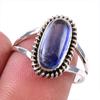 Natural Kyanite Gemstone Handmade 925 Solid Sterling Silver Gift Ring S.8 G0k86