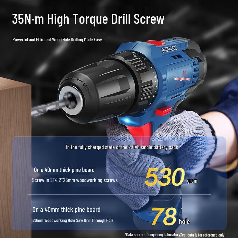 Dongcheng 12V Cordless Lithium-Ion Drill Kit CN plug (adapter included)