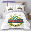 Rapid Vienna Pattern Bedding Home Decoration Birthday Gift ( 1 duvet cover + 2 pillowcase, without core),fan merchandise.