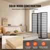 VEVOR Room Divider, 3 Panel Japanese Room Divider, Wood Folding Privacy Screen Indoor, Japanese Partition Dividers Portable Decoration Screens