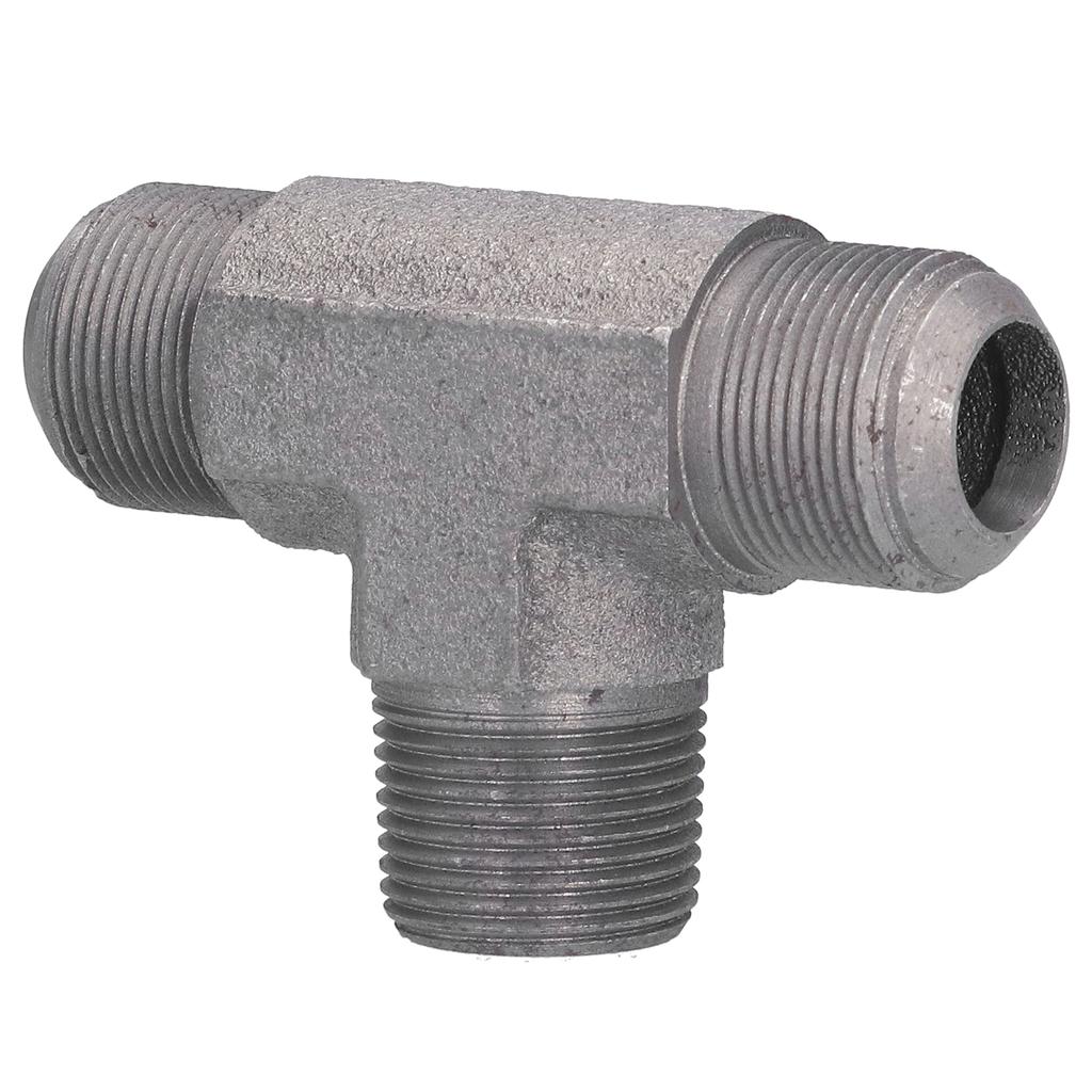 Прямой тройник из ковкого чугуна Прочный Тщательно отполированный Компрессионный фитинг-тройник для труб для воздушного насоса Воздух