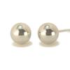 Pt900 Platinum Round Ball Earrings 5mm Ball Earrings PT900 1 Pair for Both Ears Made In Japan Nickel Free Yokomountain Lock (Double Catch)