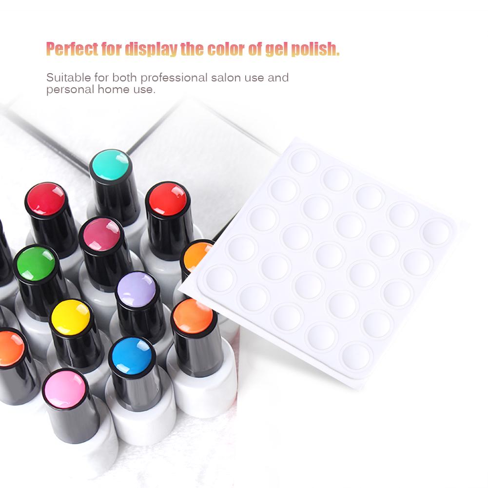 1 x 25 шт. цветная кнопка для ногтей УФ-гель-лак этикетка наклейка клей паста