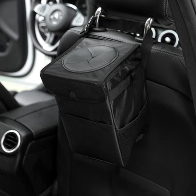 Автомобильное мусорное ведро с крышкой Автомобильный складной ящик для хранения Водонепроницаемое автомобильное мусорное ведро Автомобильный органайзер для сиденья