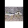 Nesting Table And Center Table Ellips Gold Metal Leg Gold White Set