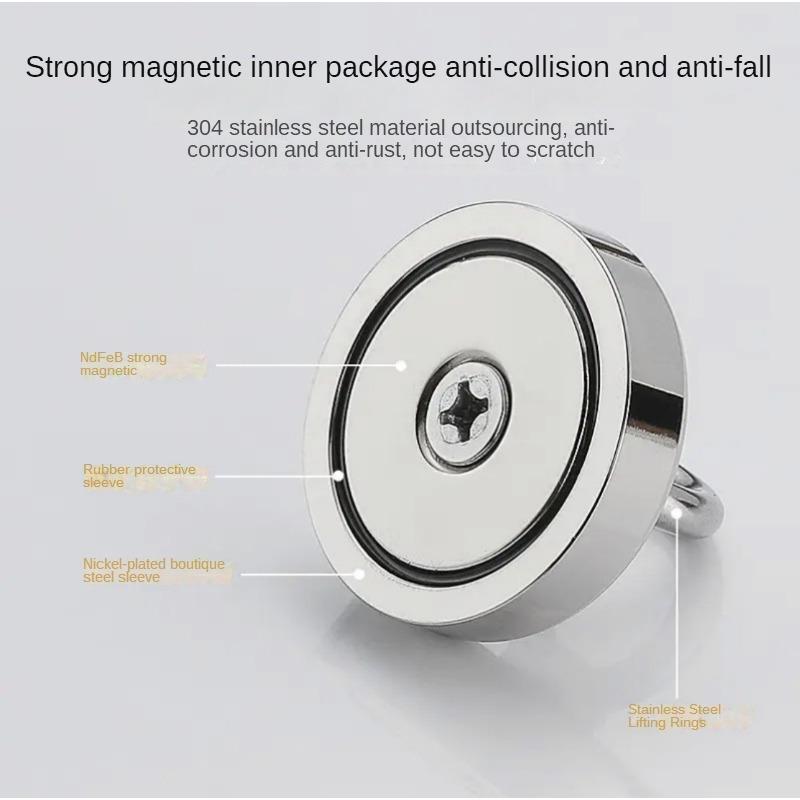 D25~D60 мм сверхпрочный неодимовый рыболовный магнит N52 сверхпрочный редкоземельный магнит с потайным отверстием рым-болт спасательный магнитный