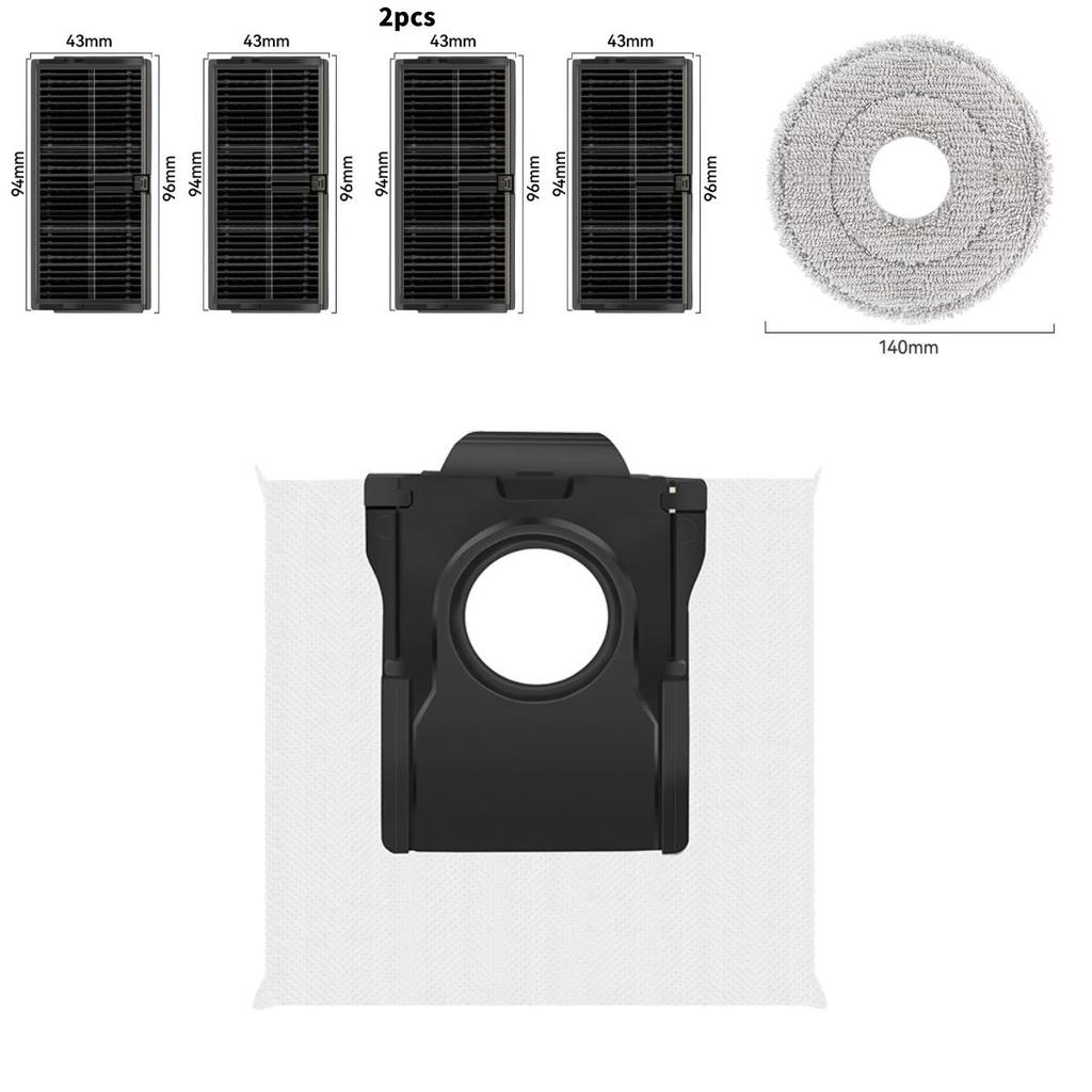 Для Dreame L10s Ultra Gen 2 L30s L30 Pro Ultra Аксессуары для робота-пылесоса с HEPA-фильтром и шваброй для домашнего использования