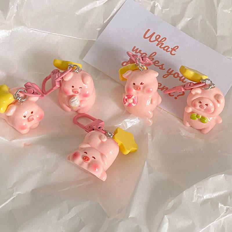Милый аниме маленький поросенок брелок мультфильм кавайный поросенок брелок кулон креативный рюкзак украшения аксессуары подарки